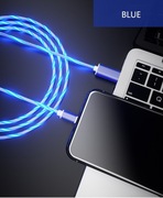 KABEL MAGNETYCZNY ŚWIECĄCY LED USB MICRO, IPHONE