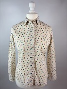 Koszula damska Tulchan M 38 beż grochy 100% bawełna elegancka klasyczna
