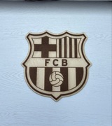 Drewniany herb FC Barcelona – dla prawdziwego kibica