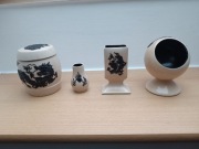 Zestaw 4 przedmiotów z laki laka lata 70-te 