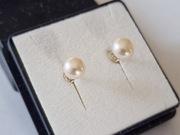 Srebrne kolczyki z perłami 
