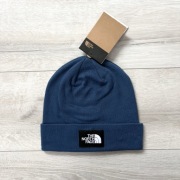 Czapka zimowa beanie the north face tnf logo blue niebieska nuptse na zime