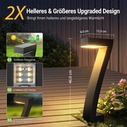 Lampki solarne 4szt ogrodowe oświetlenie