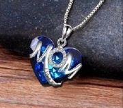 Wykwintny naszyjnik dla mamy w kształcie serca