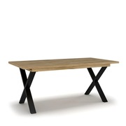 Stół rozkładany styl industrialny elegancki 90x240cm