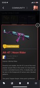 Skin cs2 ak47 neon rider MW