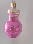 Bombka PRL stara kształtka na choinkę dzbanek 