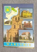 Warlubie: mapka , herb, kościół 