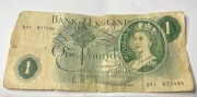 Banknot 1 Funt Wielka Brytania lata 60-te