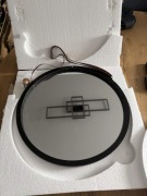 Nowe Lustro Wiszące Okrągłe 38cm - Styl Boho/Skandynawski