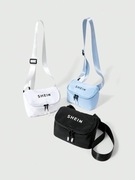 NOWA czarna nerka kosmetyczka z paskiem