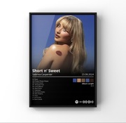 Sabrina Carpenter Album „Short n’Sweet ” Plakat A3 42x30 cm