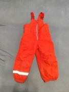 H&M  wodoodporne spodnie narciarskie szelki 98