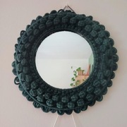 Lustro, makrama średnica 34 cm