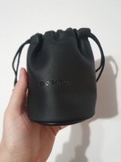 Skórzane etui pokrowiec futerał na obiektyw Olympus czarny Japonia