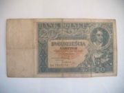POLSKA BANKNOT II RP 20 zł 1931 r. seria BN