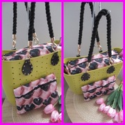 Organizer  OBAG STANDARD w Pudrowo Czarne SERCA  