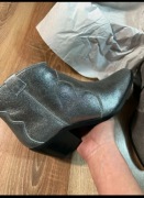 Botki damskie srebrne Lazamani r. 40