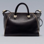 torba skóra skórzana ZARA bowling hit