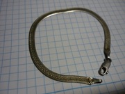 srebrna ładna bransoletka taśma  pr. 925 