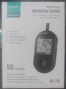 MIERNIK GLUKOZY WE KRWI - GLUKOMETR czarny monitor glikemii