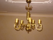 Żyrandol mosiężny