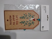 Świąteczne kartonowe zawieszki cztery sztuki zestaw