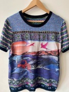 Bluzka Desigual T-shirt damski 22SWTK03 koszulka L