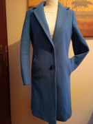 Niebieski płaszcz rozm.36/38 -45 zł
