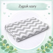 100% bawełna Tkanina materiał do szycia 1,6 x 3,0m zygzak szary