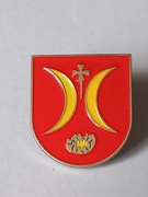 Herb gmina Turośń Kościelna przypinka pin metaliczna odznaka wpinka