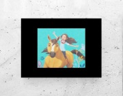 mustang duch wolności Spirit Riding Free plakat A4