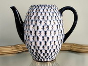 dzbanek do kawy Łomonosow kobaltowa siatka