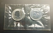 2008 Kanada 5 Dollars - 2 monety.  2 Uncje srebra