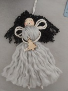 Aniołek jasny szary/ hand made