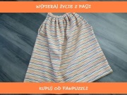 retro torba na zakupy materiałowa