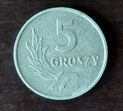 5 groszy z 1962r. 5sztuk