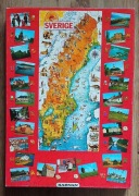 Szwedzkie puzzle Karnan 1000 - Mapa Szwecji