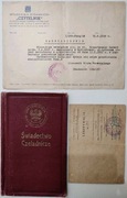 3 dokumenty / 1930 / świadectwo Czeladnicze + 2 dokumenty, S. P. Czytelnik.