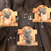 Spinki Króliczki z futerkiem 