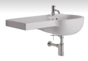 Umywalka asymetryczna 500 by Antonio Citterio