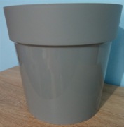 Donica plastikowa duża szara