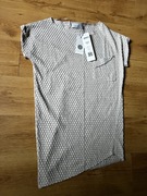 Tanio! Beżowa długa bluzka Anataka – nowa z metką, kieszeń na piersi