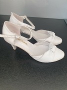 Buty ślubne białe skórzane Growikar