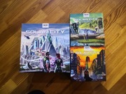 Solar City + 2 dodatki (razem) - kafelkowa gra planszowa.