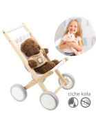 Drewniany wózek dla lalek 