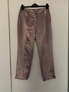 Błyszczące różowe spodnie ZARA 36/S