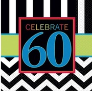 Serwetki papierowe na 60 urodziny 16 szt