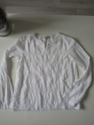 Massimo Dutti biała koszula bluzka z haftem bawełna r 158-164