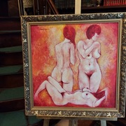 Akt " Trzy gracje w tym jedna upadła"